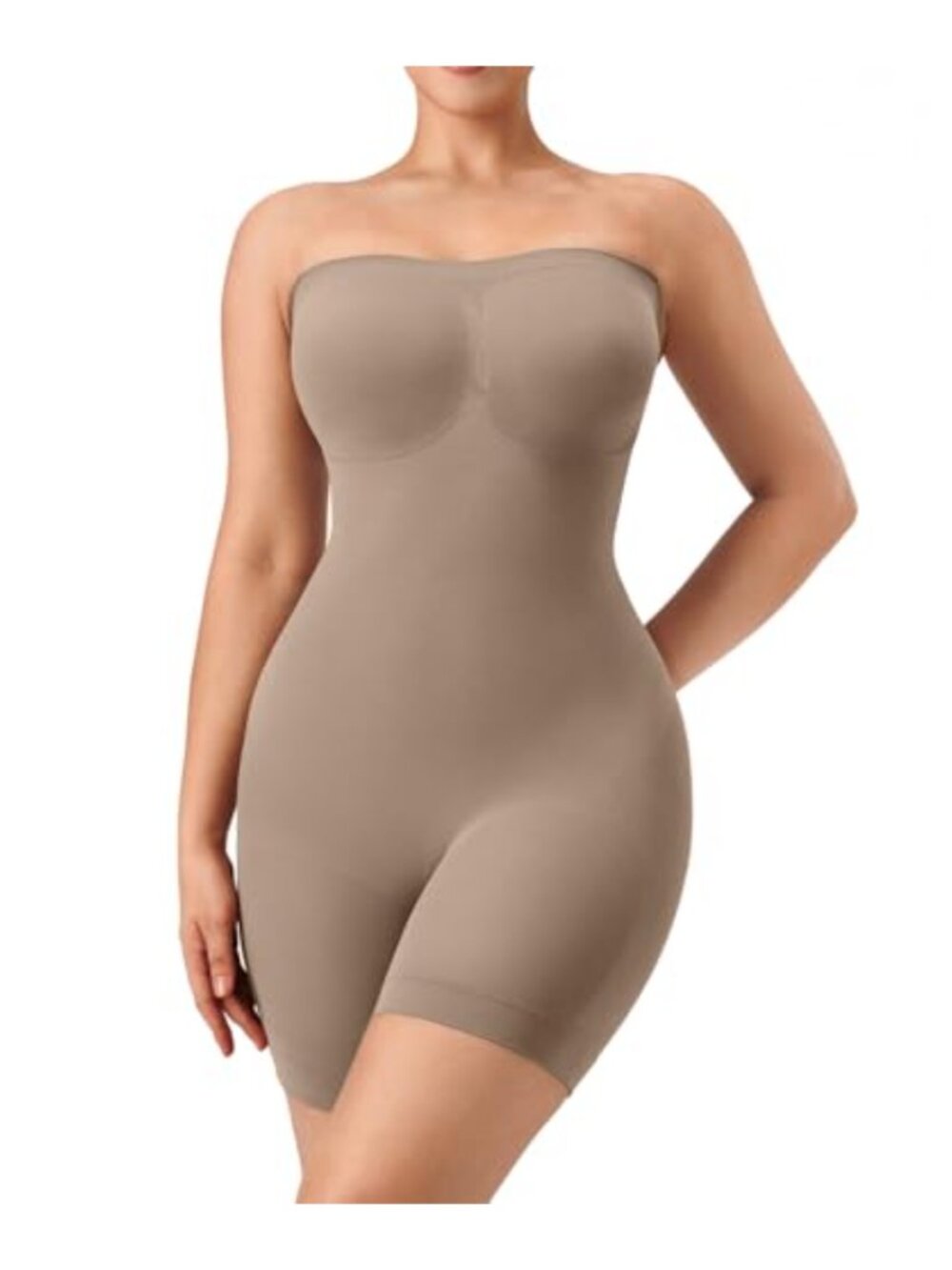 Strapless Shapewear Bodysuit Tummy Control Seamless Sculpting